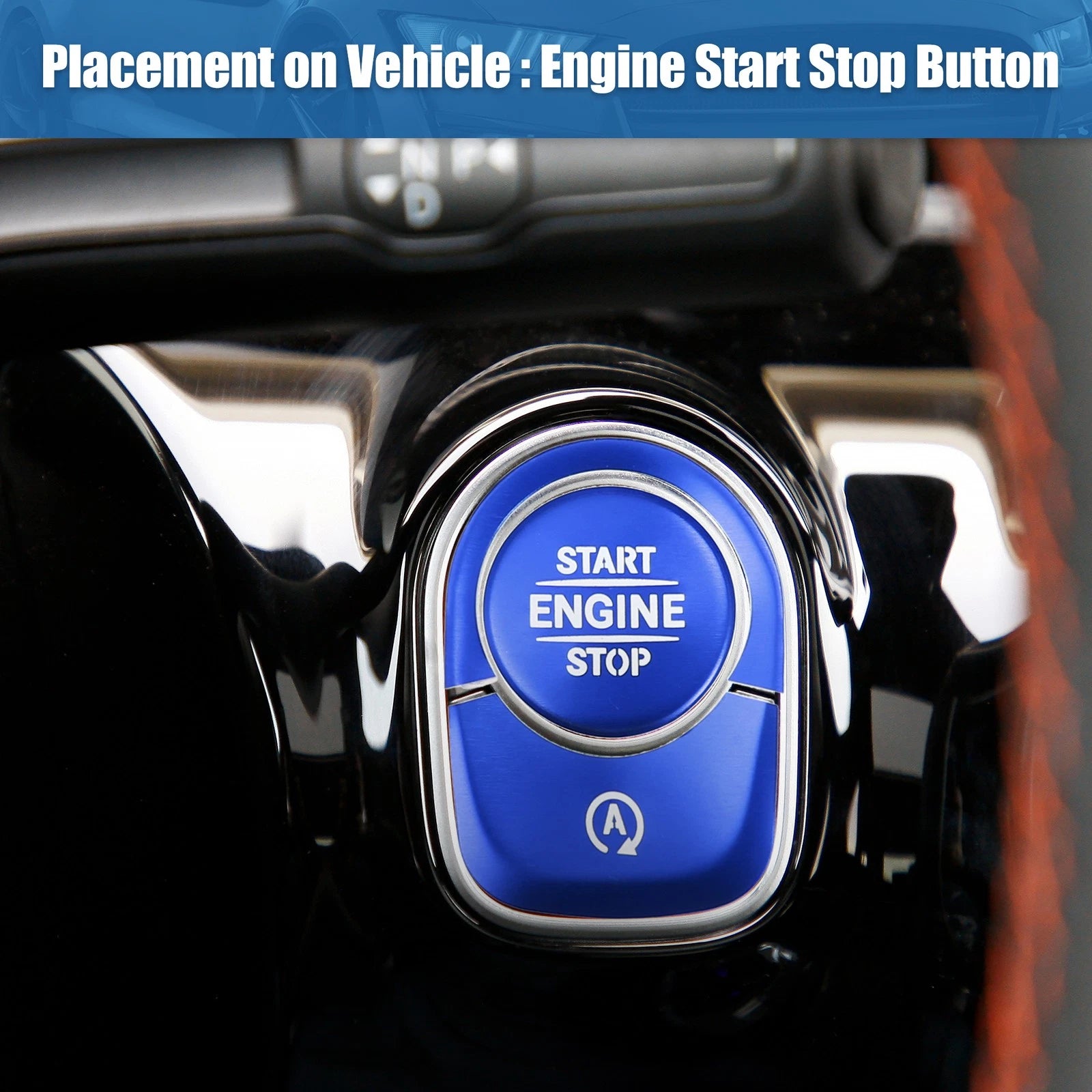 Engine Start Stop Button Cover Sticker Kit for Mercedes-Benz A-Class (2019–2022)