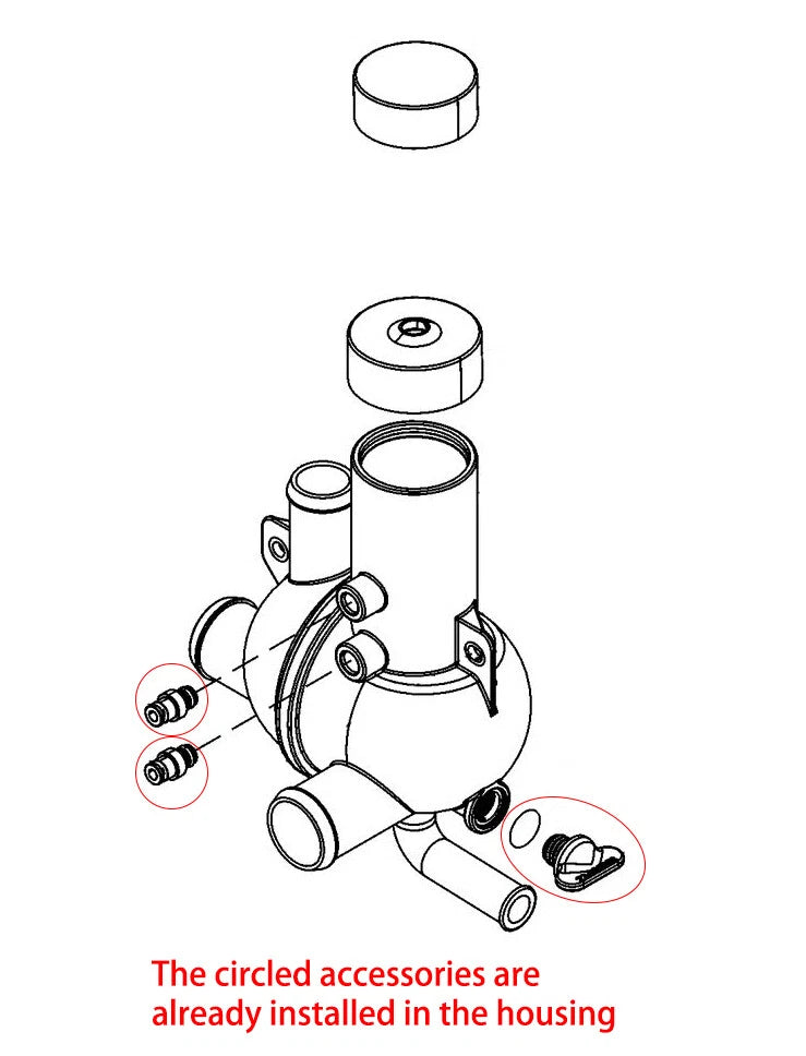 Water Distribution Housing for Mercury Mercruiser 4.3L MPI (863802T2)