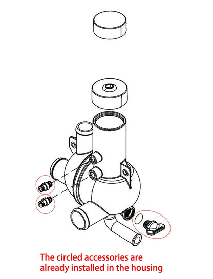 Water Distribution Housing for Mercury Mercruiser 4.3L MPI (863802T2)