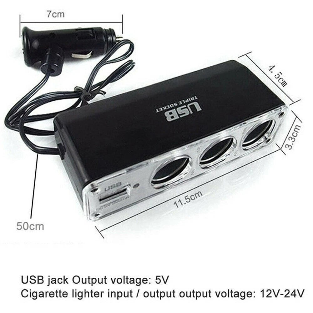Charger Adapter Triple Splitter for Digital Camera (5V/500mAh)