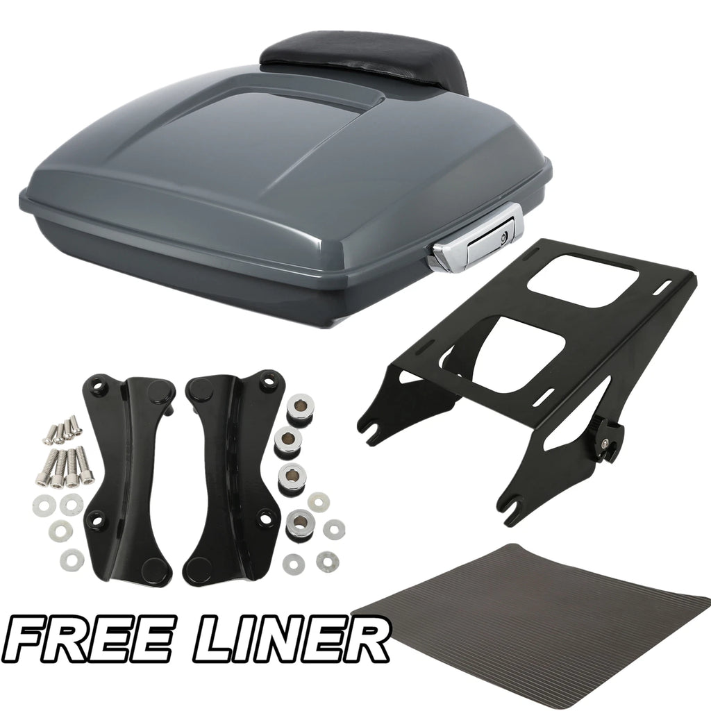 Razor Trunk Backrest Mount for Harley Touring (2014–2026) Gunship Gray