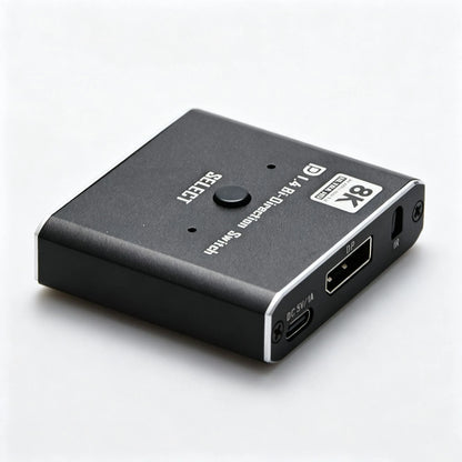 2X DisplayPort Switch 1.4 Bi-Directional 1x2 for PC Monitor
