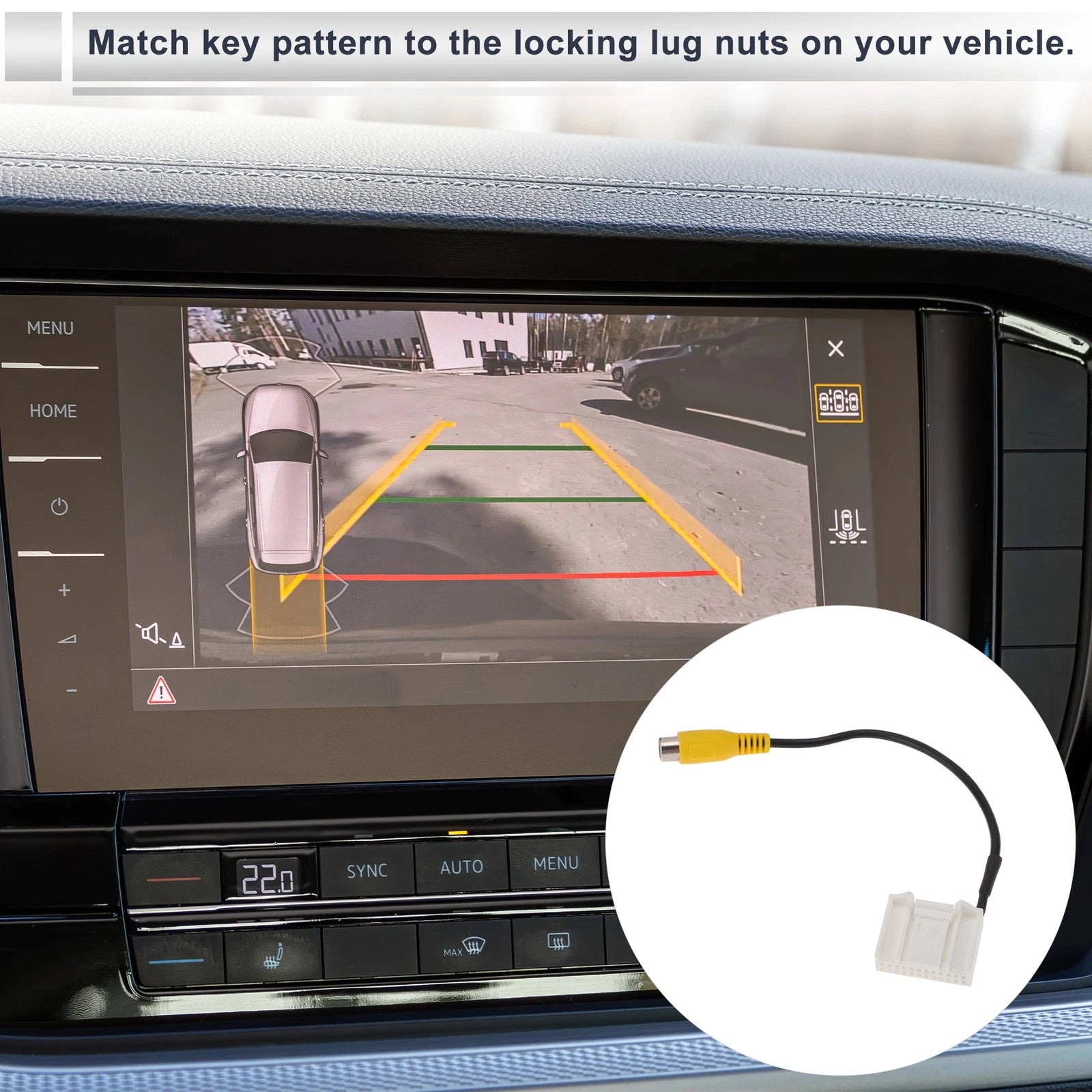 Rear View Camera Adapter Wire Harness for Toyota RAV4 2015 (1 Pcs) (OEM)