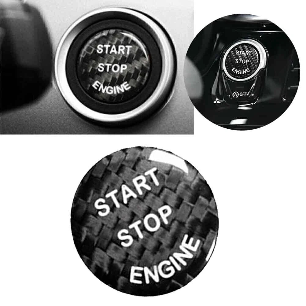 Carbon Fiber Start Button Cover Trim for BMW E-Chassis X5 X6 E70 E71 E90 E60