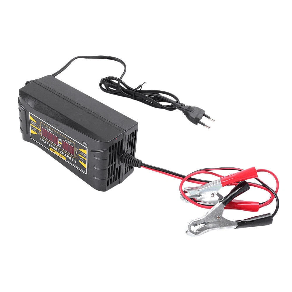 12V 10A Smart Fast Lead-acid Battery Charger with LCD Display
