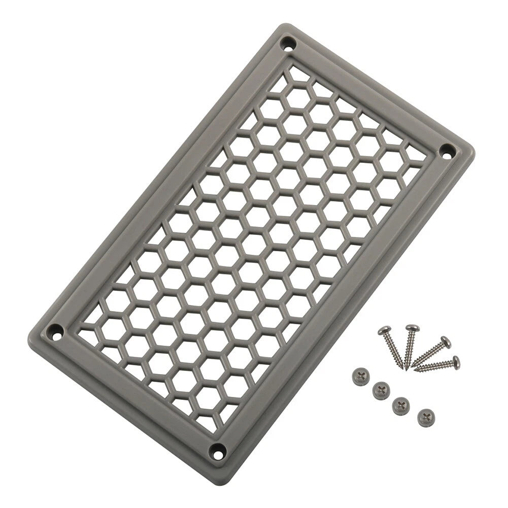 Air Inlet Panel Vent for RV Bus (Gray Hexagonal Pattern)