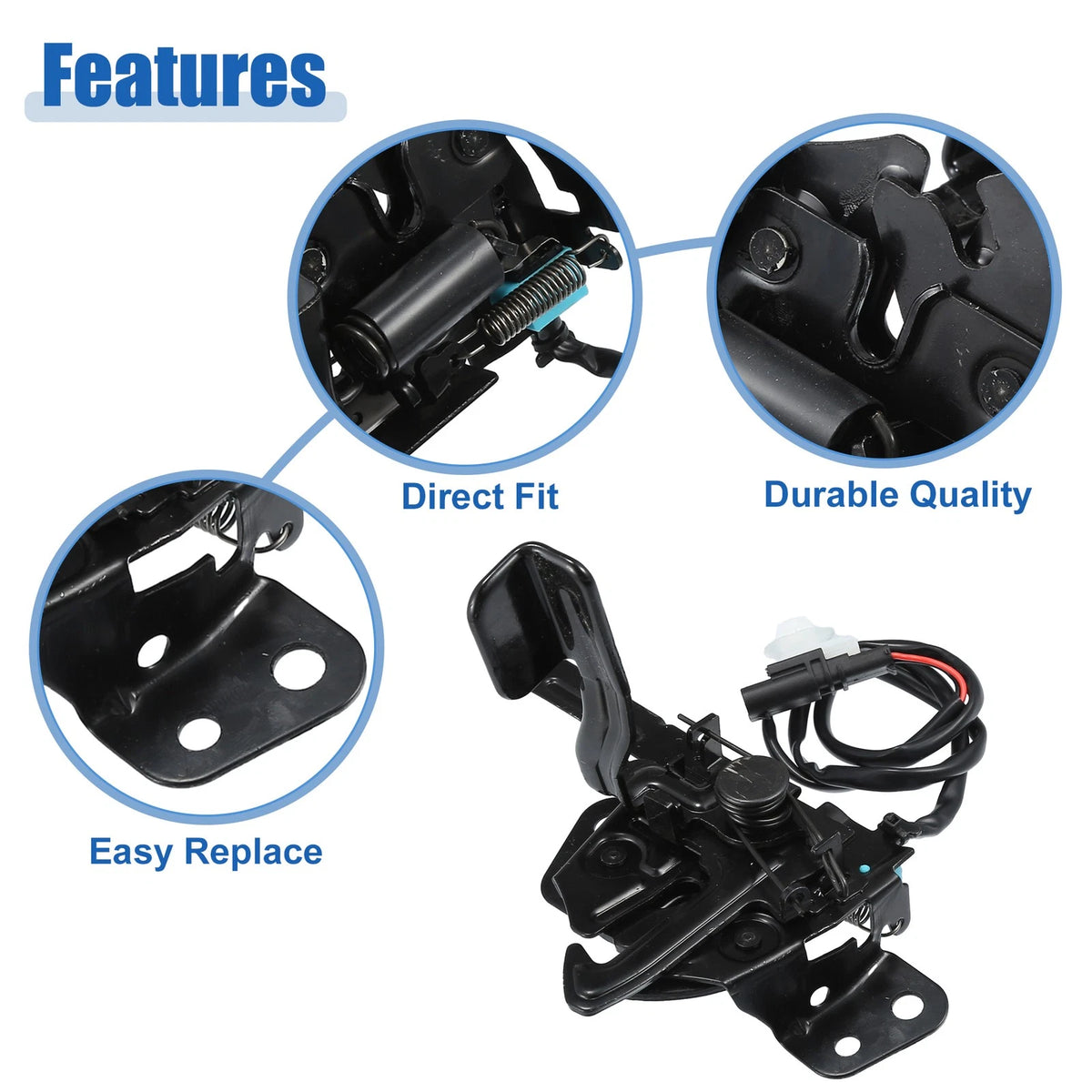Hood Latch Assembly Replacement for Hyundai Elantra (2017–2018)