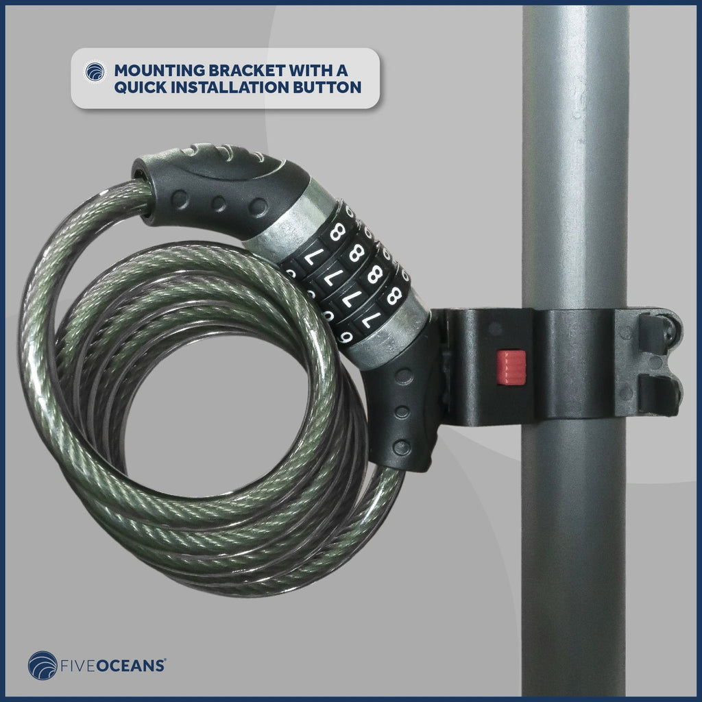 Bike Lock Cable, Combination Anti Theft Resettable Lock for Bicycle