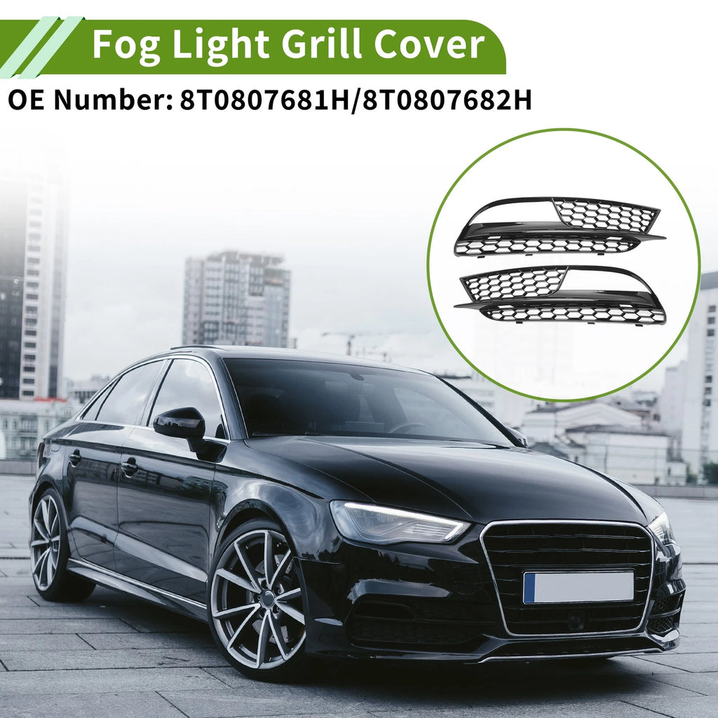 Front Fog Light Grill Pair for Audi A5 (2013–2016)