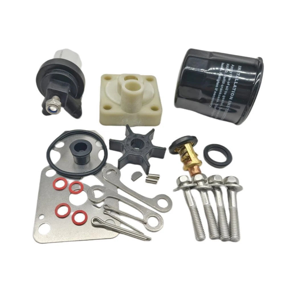 Outboard Maintenance Kit for Yamaha 15HP F15C (Thermostat, Fuel Oil Filter)