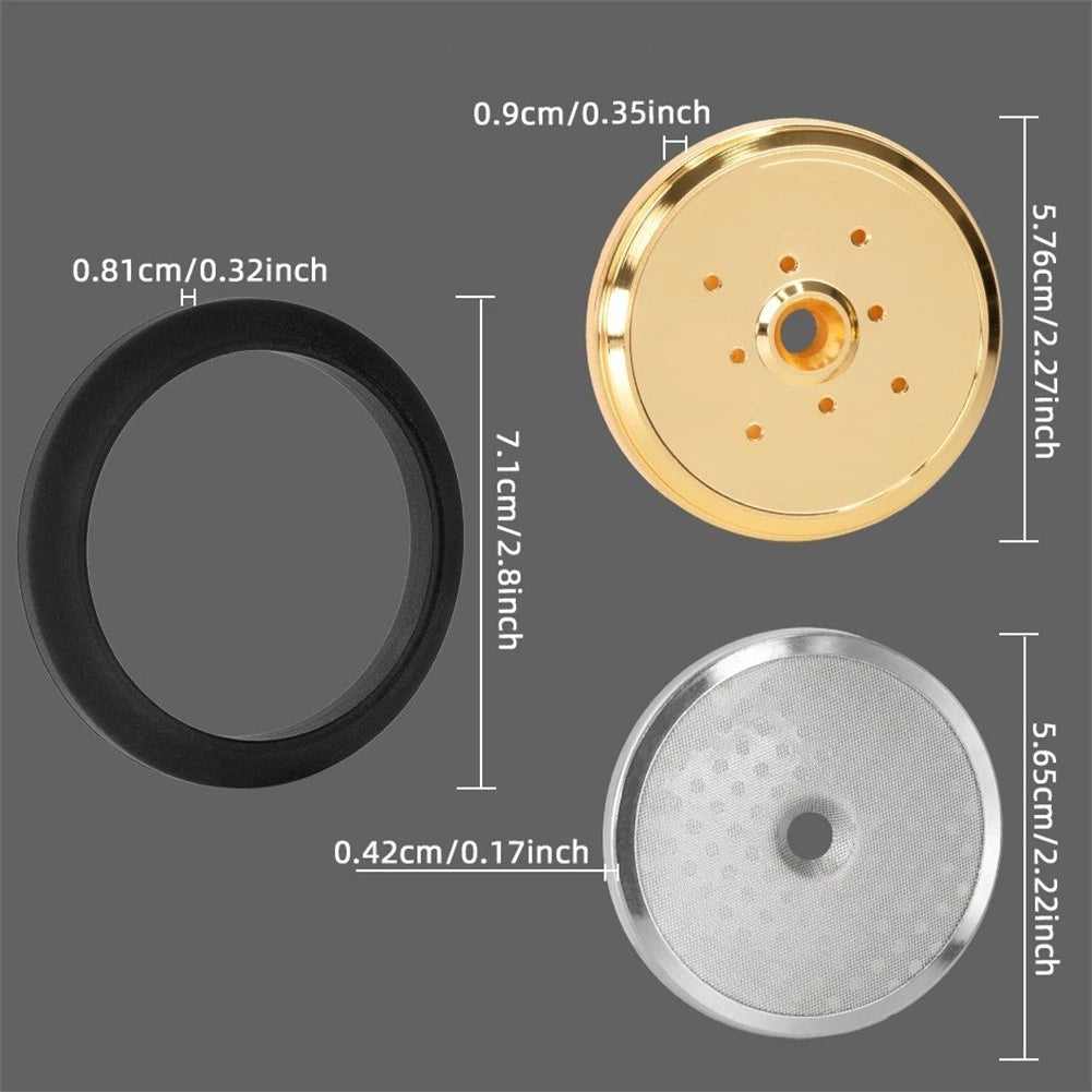 Stainless Steel Brew Head with Water Distribution Net for Automotive Applications