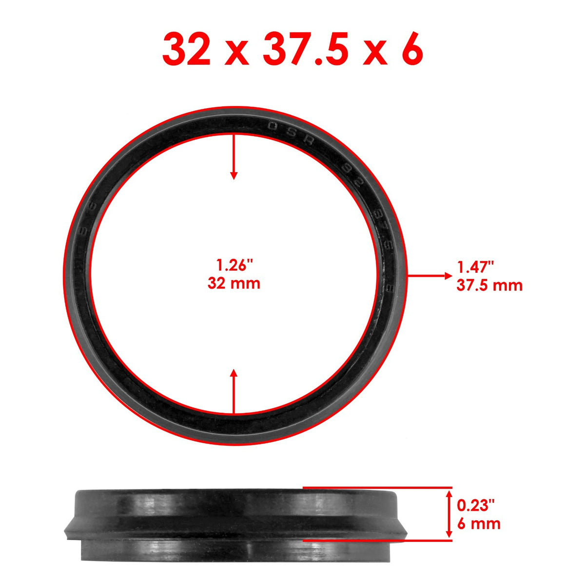 Swing Arm Dust Seal Replacement for Honda Sportrax TRX300EX (1993–2008)