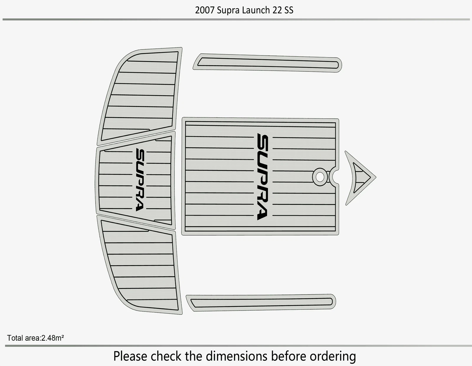 EVA Foam Pad Floor for Supra Launch 22 SSV (2007)
