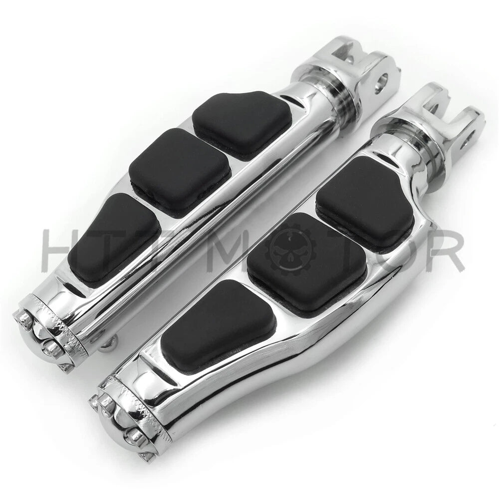 Chrome Flat Wing Footpeg FootRest for Harley Breakout FXBR (2018–2019)