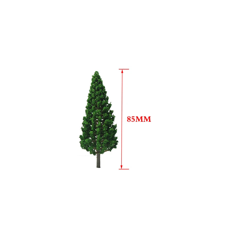 20pc Model Pine Trees for HO OO Scale Sand Table Train Railroad (85mm)