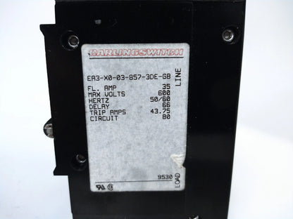 3 Pole 35Amp 600 Volt Circuit Breaker for Carling EA3-X0-03-857-3DE-GB