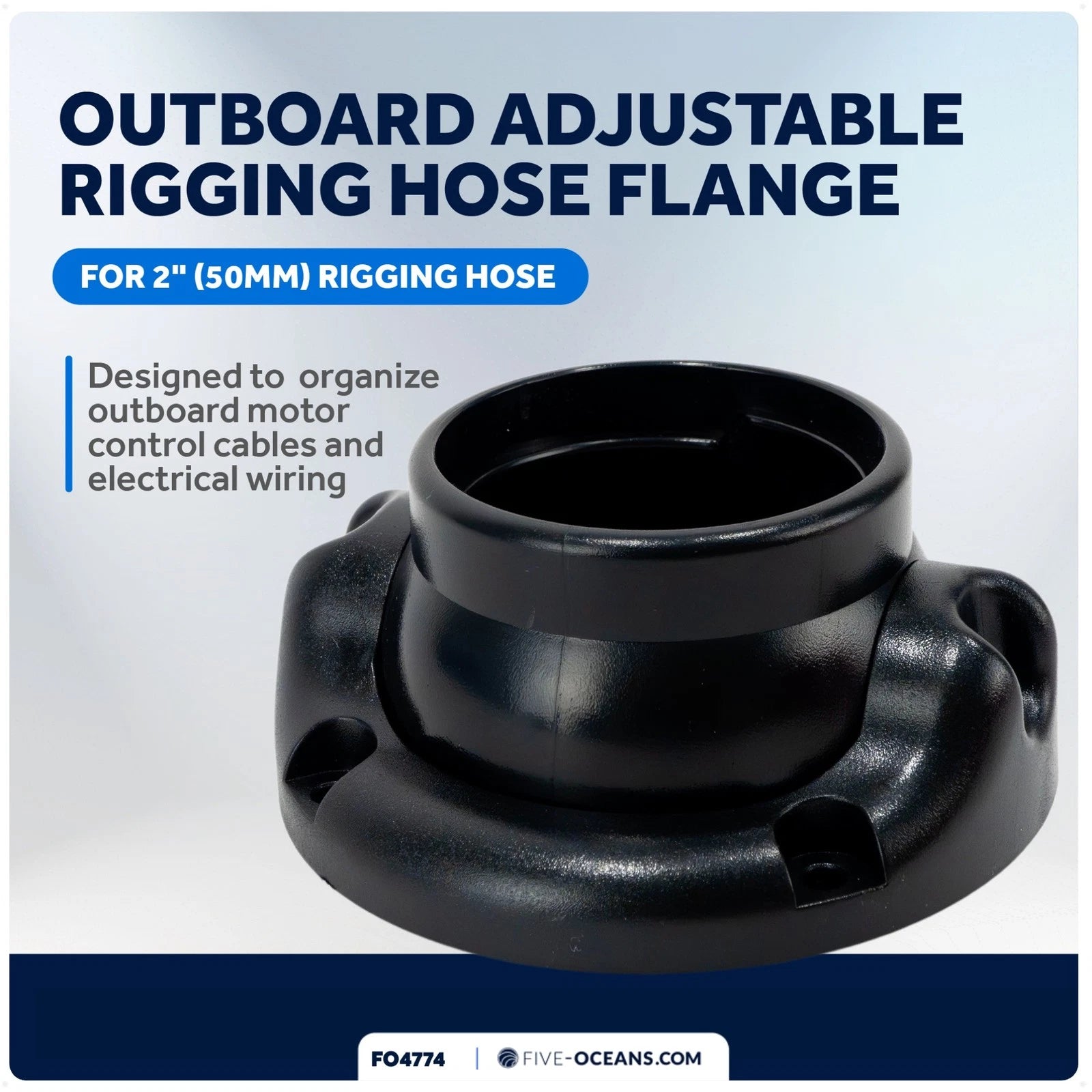 Adjustable Rigging Hose Flange for Outboard 2" (50mm) - FO4774