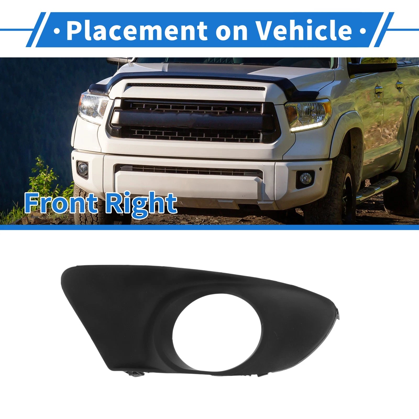Front Right Fog Light Grille Replacement for Toyota Mark X (2013–2017)