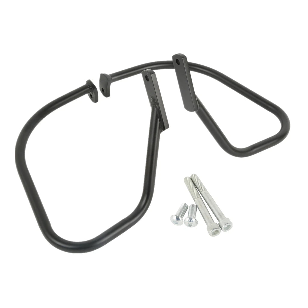 Saddlebag Guard Bar for Harley Softail Heritage Springer (1997–1999) Black/Chrome