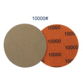 10 Pcs Silicon Carbide Sanding Discs 240-10000# for Wet/Dry Use