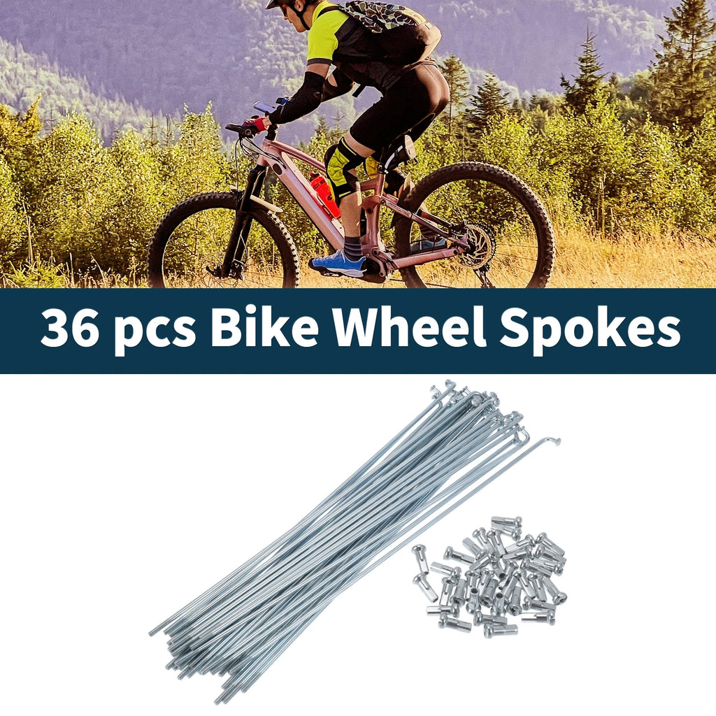 Bicycle Spokes Nipple Set 45 Steel Galvanized Universal 13G for Universal