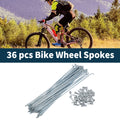 Bicycle Spokes Nipple Set 45 Steel Galvanized Universal 13G for Universal