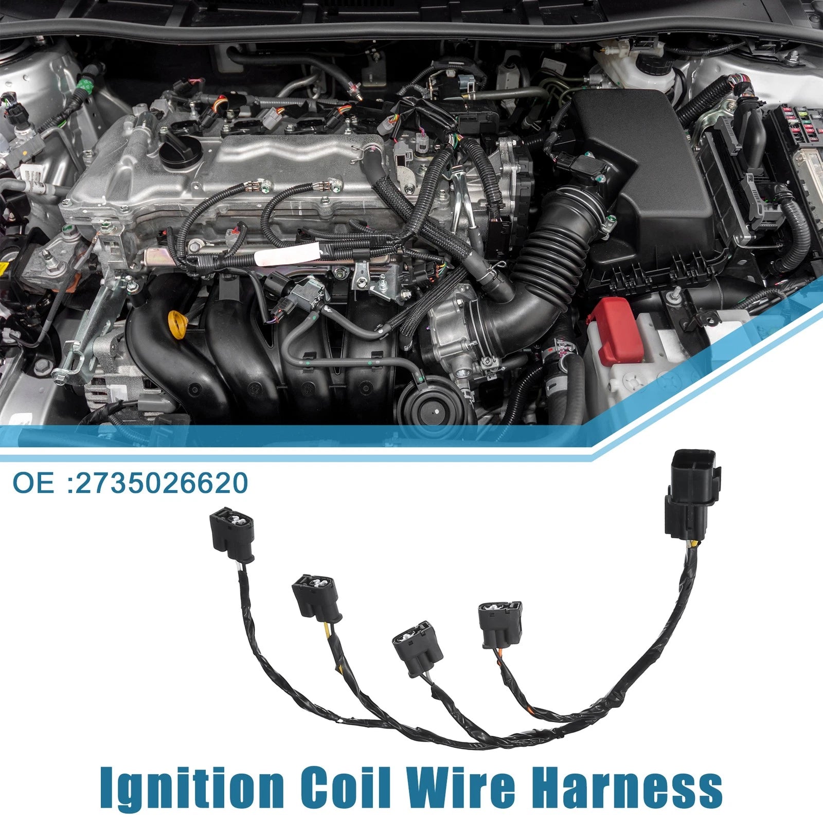 Ignition Coil Wire Harness Replacement for Hyundai Accent 1.6L (2006–2011)