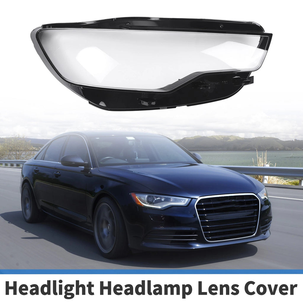 Headlight Lens Cover Front Right Replacement for Audi A6 (2012–2014)