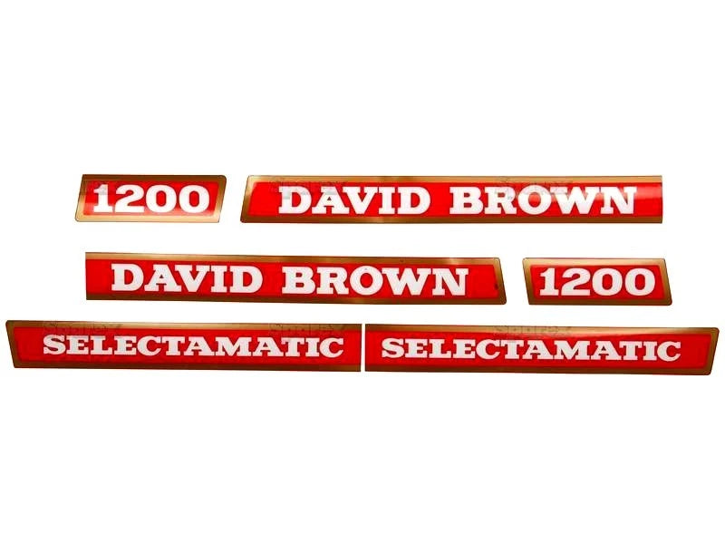 Decal Set for David Brown 1200 Tractors (1970–1975)