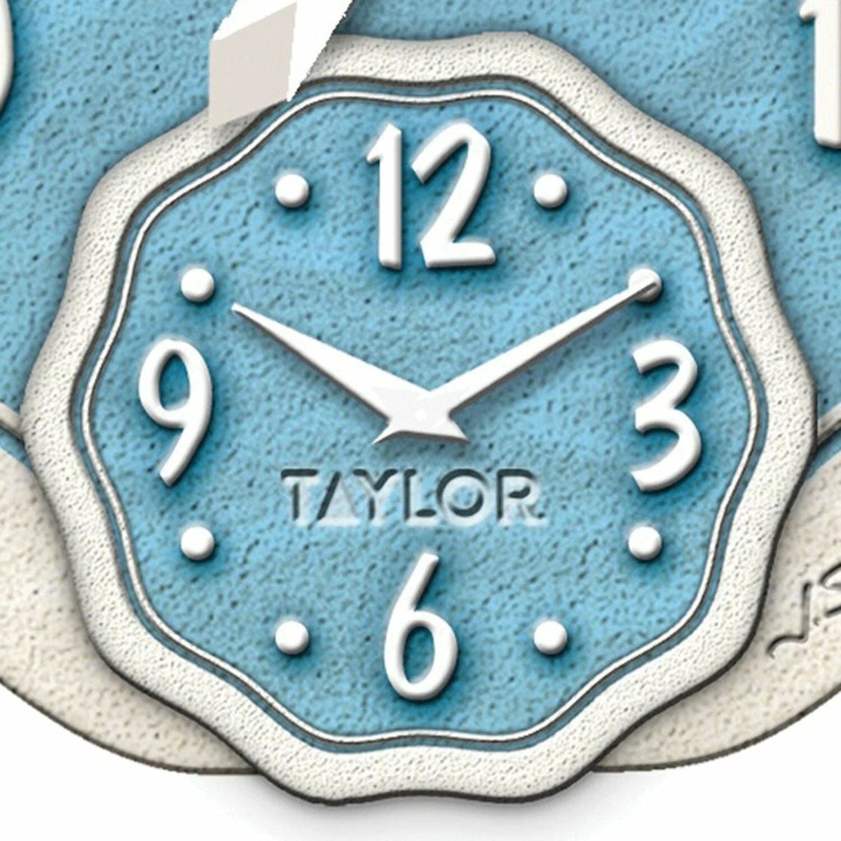 12-Inch Sandals Thermometer with Clock TAYLOR 91620T
