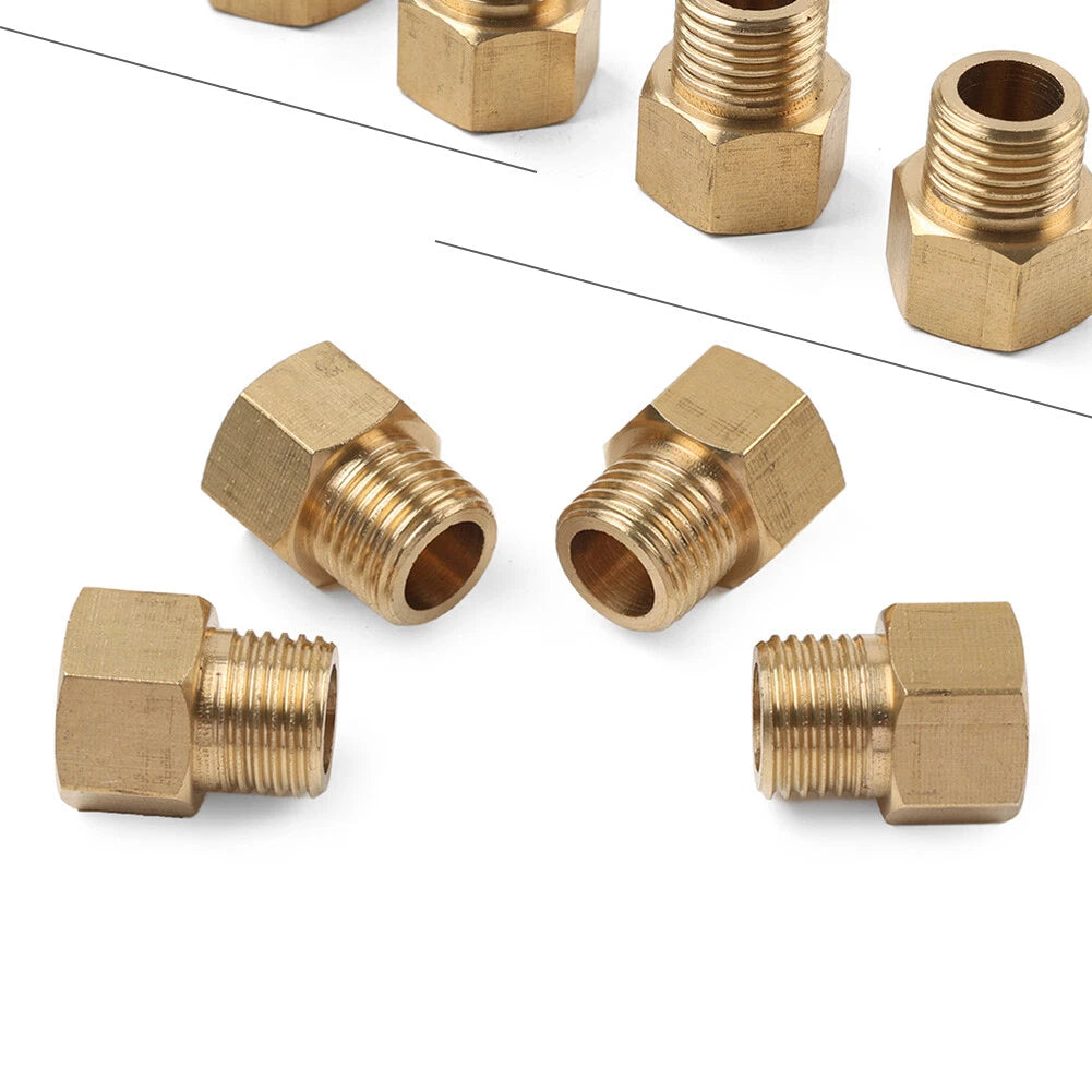 4X Brass Pipe Fitting G1/4 Adapter Connector Hex Coupling