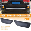 Bumper Reflector Replacement for Jeep Grand Cherokee Compass Dodge Journey (Black)