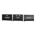 Set of 3 Center Console Switch Button Caps for E90 E92 E93 (2007–2013)
