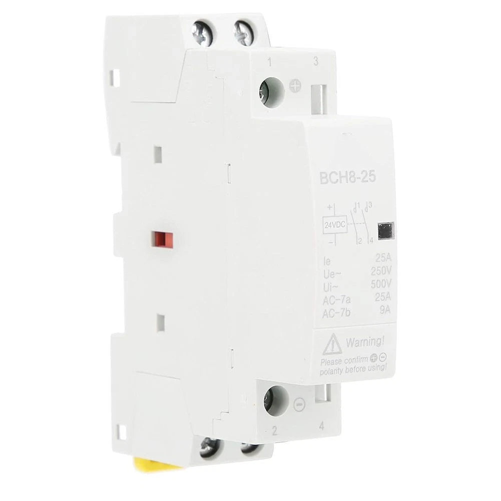 25A 2P Electromagnetic Contactor AC230V DC24V for Indoor Electrical Use