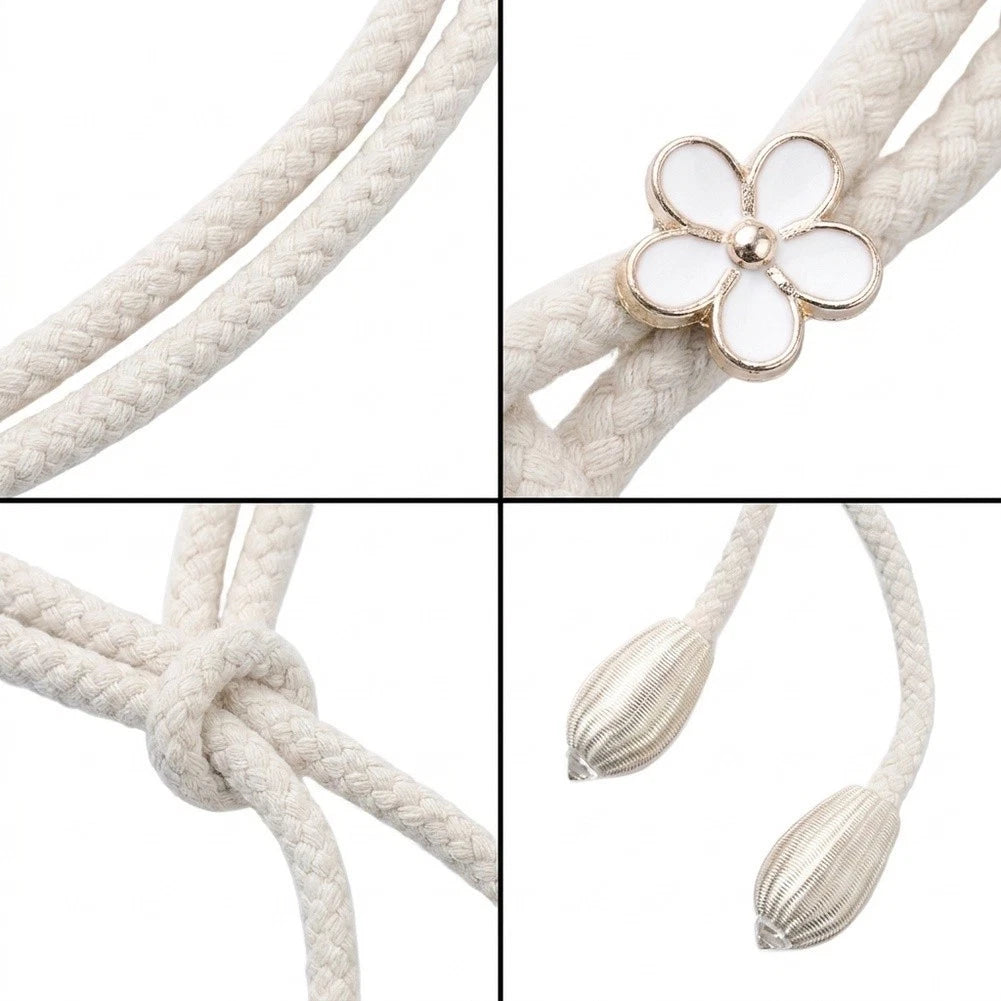 Cotton Blend Adjustable Curtain Holders 48cm for Home Decor
