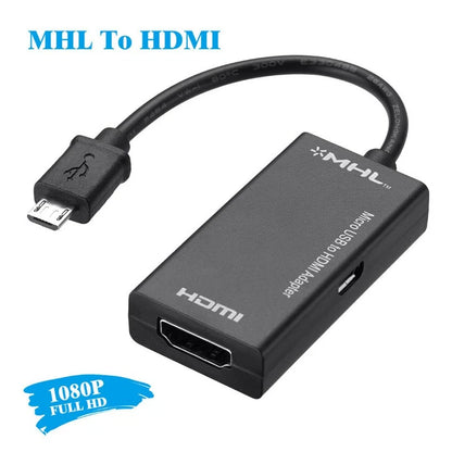Micro USB to HDMI Adapter for Phone/Laptop (1080P)