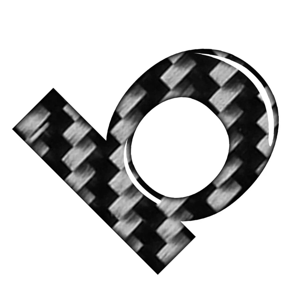 Lowercase Alphabet Letter Decals for Car Badges (Universal Fit)