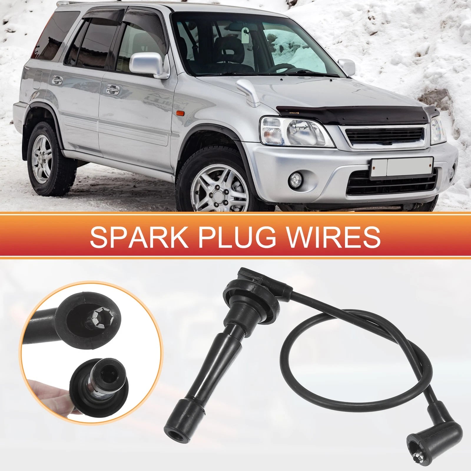 Spark Plug Wire Ignition Coil Cable Set for Honda CR-V (1997–2001)