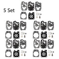 Set of 5 Carburetor Repair Kits for Walbro K10-WYC Chainsaw Blower Trimmer