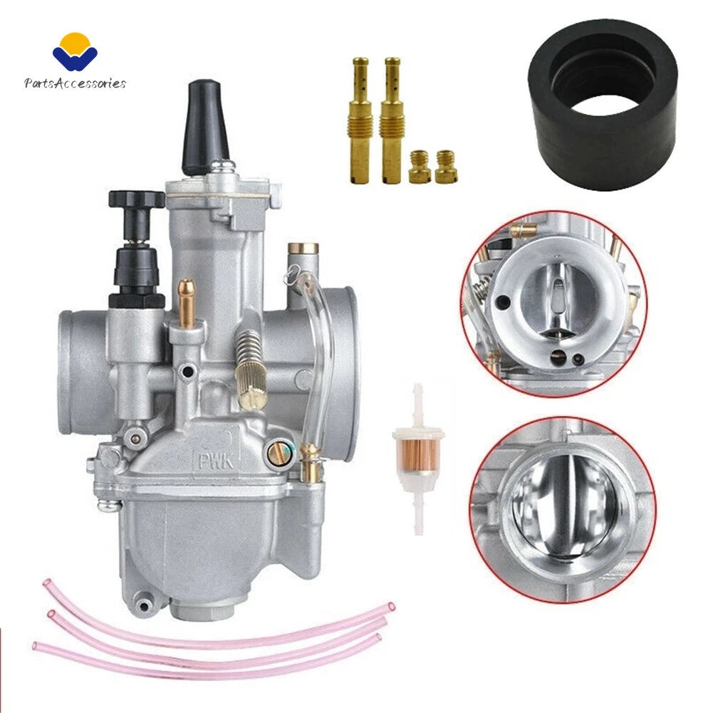 PWK 28mm Carburetor for Yamaha YZ80 YZ85 YZ100 Kawasaki KX80 KX100 KX125