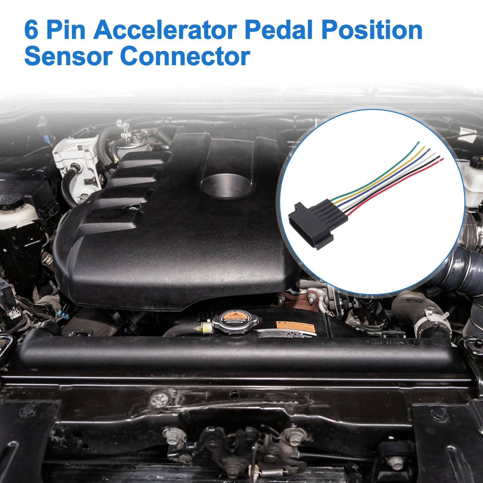 6 Pin Accelerator Pedal Position Sensor Connector for Ford Focus (2003–2008)