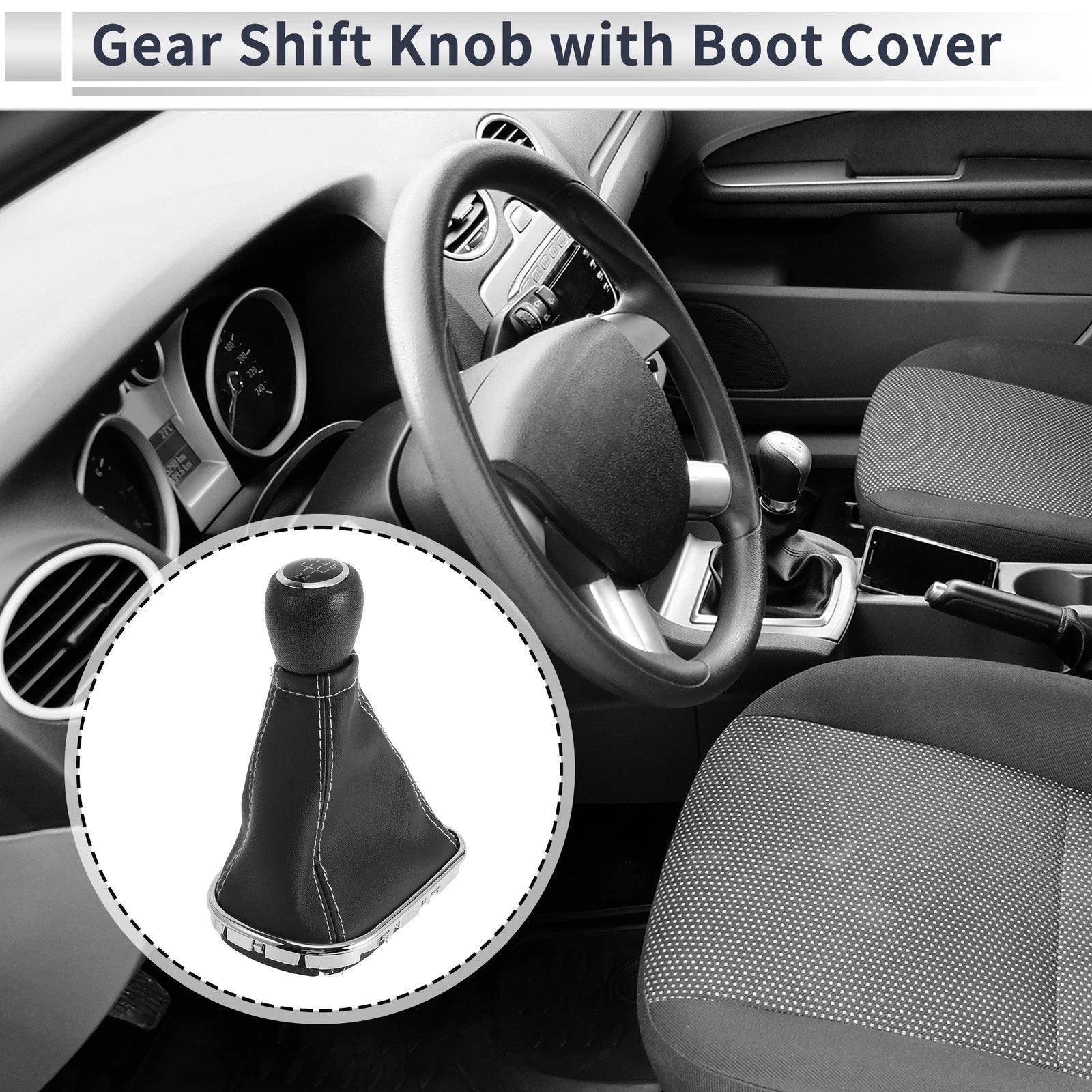 Gear Shift Knob with Cover Replacement for Chevrolet Cruze (2010–2015)