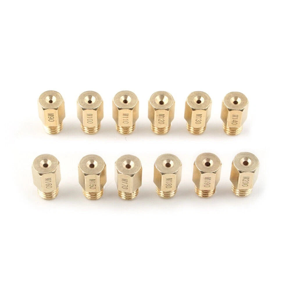 12-Piece Carburetor Main Jet Set for Mikuni VM TM Carb (#90-#200)