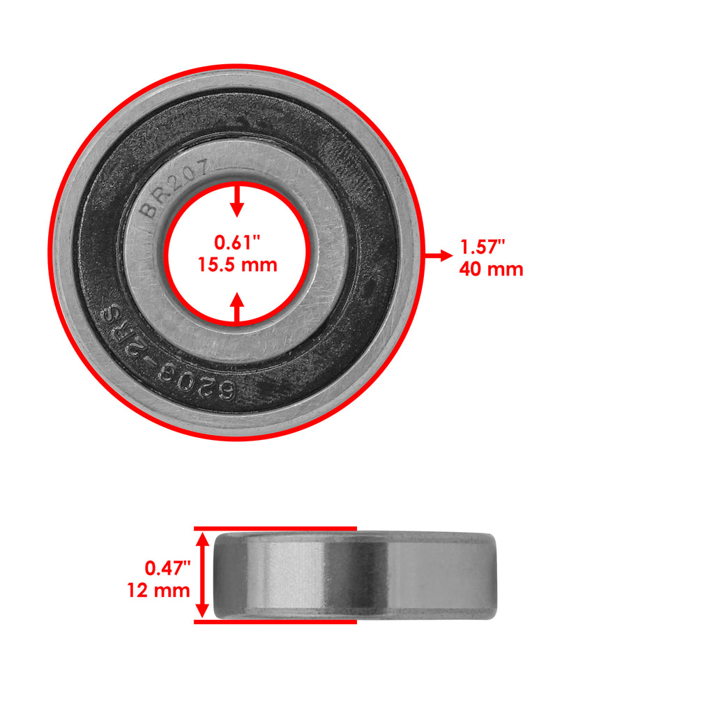 Deck Pulley Bearings Replacement Kit for White Z-16 Z-165 ZT-1850 (2000–2010)