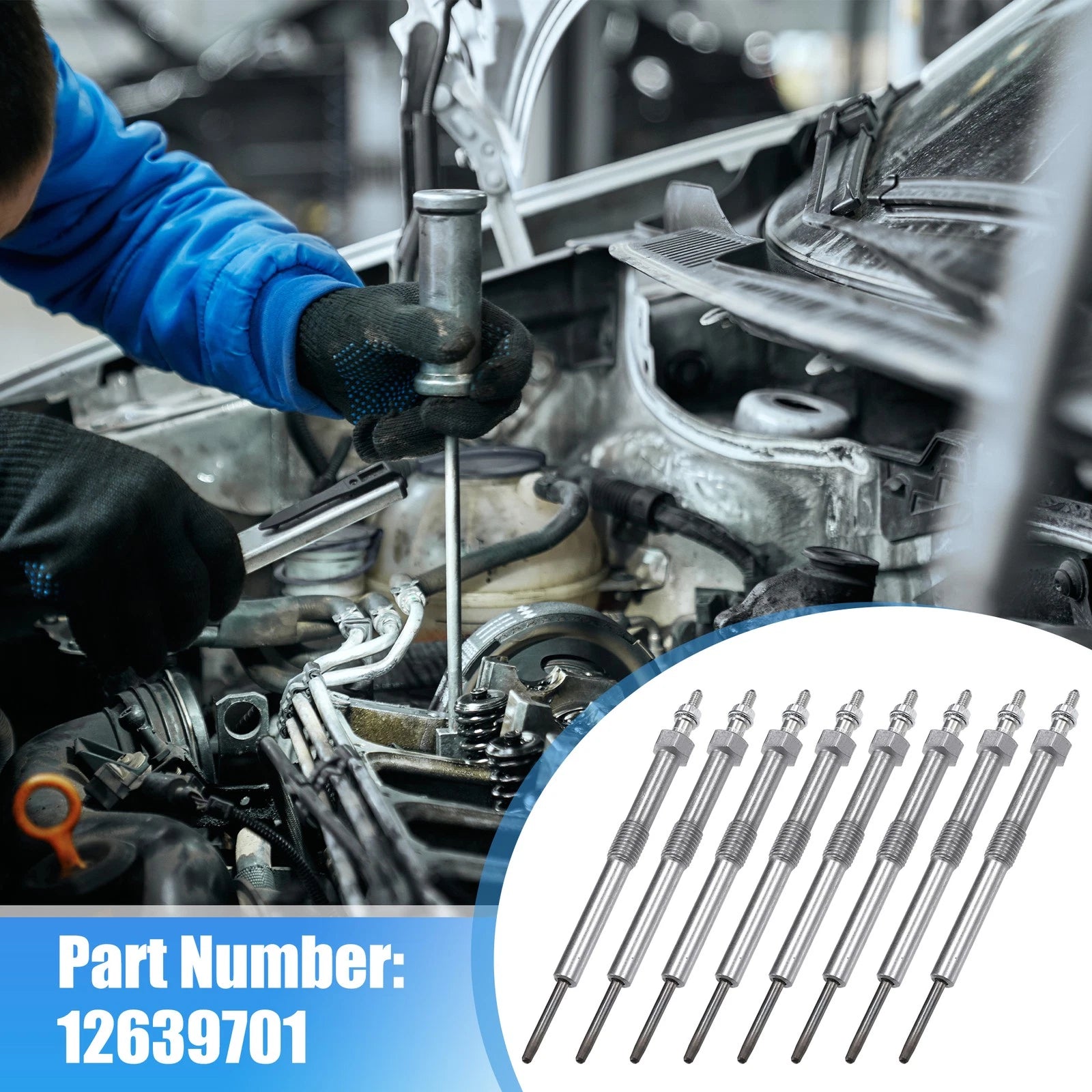 Glow Plugs Set for Chevrolet Express 2500 and GMC (2006–2016)