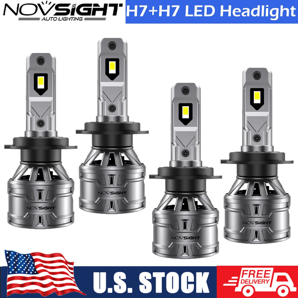 4X H7 6500K LED Headlight Kit for High Low Beam (Fits )
