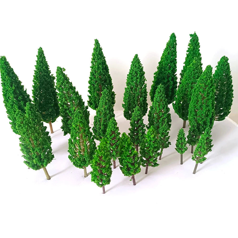 18Pcs Model Tree Set for Train Railway Landscape Wargame Scenery