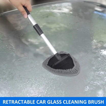 Microfiber Car Window Cleaning Brush with Telescopic Rotatable Features