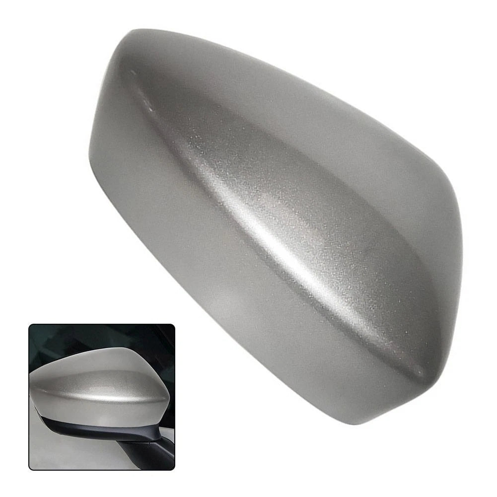 Right Wing Mirror Cover for Mazda (2010–2020) - Sleek Silver Finish