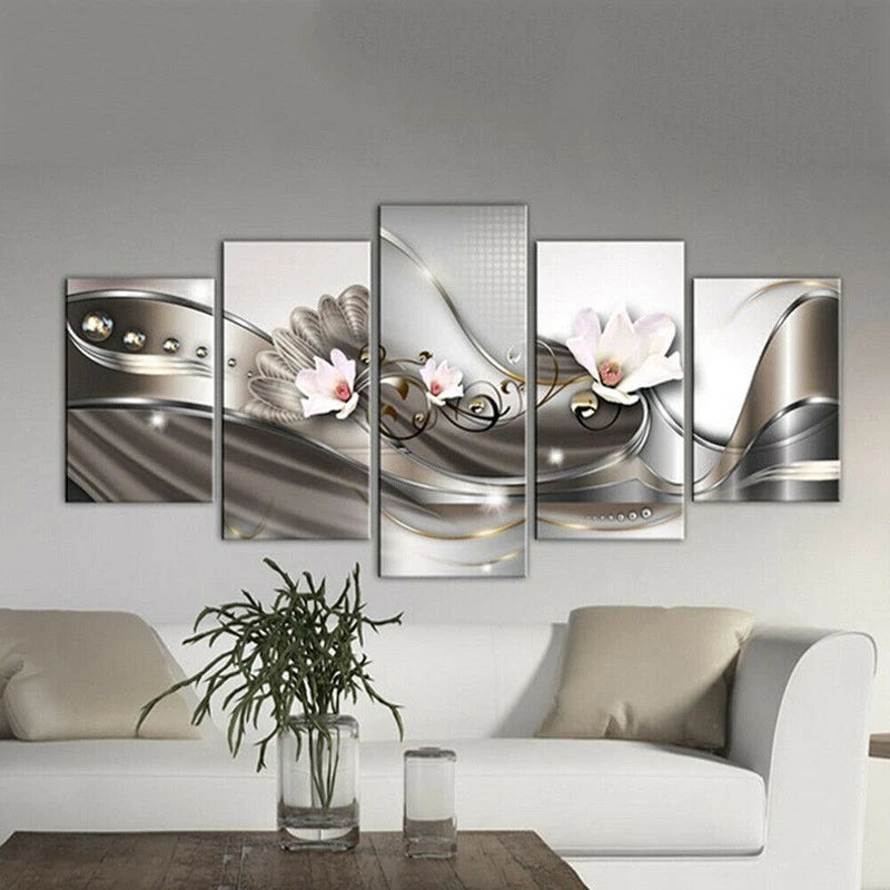 5 Panels Modern Art Painting for Wall Decor (Unframed)